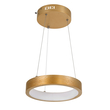 GloboStar® NEMESIS 61154 Κρεμαστό Φωτιστικό Δαχτυλίδι-Κύκλος LED CCT 20W 2356lm 360° AC 220-240V - Εναλλαγή Φωτισμού μέσω Τηλεχειριστηρίου All In One Ψυχρό 6000k+Φυσικό 4500k+Θερμό 2700k Dimmable Φ25cm - Χρυσό Βούρτσας - 3 Years Warranty