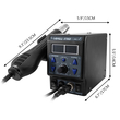 GloboStar® 79972 Ψηφιακός Σταθμός Συγκόλλησης 2in1 με Ψηφιακή Οθόνη - Κολλητήρι - Πιστόλι Θερμού Αέρα Hot Air Soldering Welding Gun και PID Προγραμματιζόμενο Σύστημα Ελέγχου Θερμοκρασίας - 1200W GloboStar® 79972 Ψηφιακός Σταθμός Συγκόλλησης 2in1 με Ψηφιακή Οθόνη - Κολλητήρι - Πιστόλι Θερμού Αέρα Hot Air Soldering Welding Gun και PID Προγραμματιζόμενο Σύστημα Ελέγχου Θερμοκρασίας - 1200W