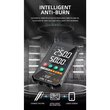 GloboStar® 79976 Ψηφιακό Φορητό Πολύμετρο Data Retantion True RMS Intelligent Automation AI Μπαταρίας 2 x AAA (Δεν Περιλαμβάνονται) με Οπίσθιο Φωτισμό Μετρητής Τάσης AC/DC - Θερμοκρασία - Αμπερόμετρο - Voltmeter - Καπασιτόμετρο - Ohm - Μαύρο