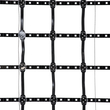 GloboStar® 90141 Digital Pixel Addressable Facade Soft Net Panel - Ψηφιακό Εύκαμπτο Δίχτυ Πάνελ Πρόσοψης Κτιρίων LED SMD 3535 75W/m2 100LED/m2 100PIXEL/m2 SPI/TTL Protocol IC UCS512B 4500lm/m2 120° DC 12V IP67 RGB - Μαύρο Σώμα - Μ100 x Π100 x Υ1.7cm
