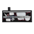 GloboStar® PALADIN 61351 Μοντέρνο Φωτιστικό Τοίχου - Απλίκα Ξενοδοχείου Bed Side LED 6W 720lm 36° AC 220-240V - Reading Light & Κρυφός Φωτισμός - Φορτιστές USB 3A & Wireless 20W - Μ30 x Π11 x Υ12cm - Φυσικό Λευκό 4500K - Μαύρο - Αριστερό