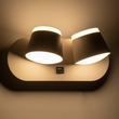 GloboStar® REGENCY 61377 Μοντέρνο Φωτιστικό Τοίχου - Απλίκα Ξενοδοχείου Reading Light με Φορτιστή USB 3A LED 16W 1840lm 120° AC 220-240V IP20 Φυσικό Λευκό 4500K - Λευκό - Μ16.5 x Π12 x Υ10cm - 3 Χρόνια Εγγύηση