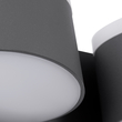 GloboStar® REGENCY 61378 Μοντέρνο Φωτιστικό Τοίχου - Απλίκα Ξενοδοχείου Reading Light με Φορτιστή USB 3A LED 16W 1840lm 120° AC 220-240V IP20 Φυσικό Λευκό 4500K - Γκρι Ανθρακί - Μ16.5 x Π12 x Υ10cm - 3 Χρόνια Εγγύηση