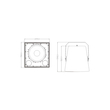 GloboStar® FDB LT115BT 98011 Facilities Speaker - Παθητικό Ηχείο Subwoofer Εγκαταστάσεων Επιτοίχιο με Μετασχηματιστή 100V & 8Ω - 400W RMS (1600W Peak) - 1 x 15 Inches LF - Αδιάβροχο IP56 - Λευκό - Μ49 x Π50 x Υ52cm