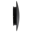 GloboStar® HELIO-R 60494 Φωτιστικό Τοίχου - Απλίκα Αρχιτεκτονικού Φωτισμού Εσωτερικού/Εξωτερικού Χώρου LED 12W 1440lm 120° x 360° AC 220-240V Αδιάβροχο IP65 Φ26 x Π5cm - Φυσικό Λευκό 4500K - Μαύρο - Στρόγγυλο - Bridgelux Chip - 3 Years Warranty