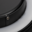 GloboStar® HELIO-R 60661 Φωτιστικό Τοίχου - Απλίκα Αρχιτεκτονικού Φωτισμού Εσωτερικού/Εξωτερικού Χώρου LED 12W 1380lm 120° x 360° AC 220-240V Αδιάβροχο IP65 Φ26 x Π5cm - Θερμό Λευκό 2700K - Μαύρο - Στρόγγυλο - Bridgelux Chip - 3 Years Warranty