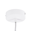 GloboStar® BARON 61255 Κρεμαστή Πλαφονιέρα Οροφής LED CCT 24W 2880lm 120° AC 220-240V - Εναλλαγή Φωτισμού μέσω Διακόπτη On/Off All In One Ψυχρό 6000k+Φυσικό 4500k+Θερμό 2700k Φ40 x Υ10cm - Λευκό - 3 Years Warranty
