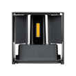 GloboStar® AXIS-S 60564 Φωτιστικό Τοίχου - Απλίκα Αρχιτεκτονικού Φωτισμού Εσωτερικού/Εξωτερικού Χώρου Up & Down LED 10W 1200lm 10 έως 60° AC 220-240V Αδιάβροχο IP65 Μ10 x Π10 x Υ10cm - Φυσικό Λευκό 4500K - Γκρι Ανθρακί- Bridgelux Chip - 3 Years Warranty