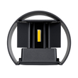 GloboStar® AXIS-R 60639 Φωτιστικό Τοίχου - Απλίκα Αρχιτεκτονικού Φωτισμού Εσωτερικού/Εξωτερικού Χώρου Up & Down LED 10W 1200lm 10 έως 60° AC 220-240V Αδιάβροχο IP65 Μ10 x Π10 x Υ10cm - Φυσικό Λευκό 4500K - Γκρι Ανθρακί- Bridgelux Chip - 3 Years Warranty