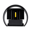 GloboStar® AXIS-R 60640 Φωτιστικό Τοίχου - Απλίκα Αρχιτεκτονικού Φωτισμού Εσωτερικού/Εξωτερικού Χώρου Up & Down LED 10W 1200lm 10 έως 60° AC 220-240V Αδιάβροχο IP65 Μ10 x Π10 x Υ10cm - Φυσικό Λευκό 4500K - Μαύρο - Bridgelux Chip - 3 Years Warranty