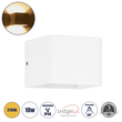 GloboStar® CIRCOA 60533 Φωτιστικό Τοίχου - Απλίκα Αρχιτεκτονικού Φωτισμού Εσωτερικού/Εξωτερικού Χώρου Up & Down LED 10W 1056lm 60° AC 220-240V IP44 Μ10 x Π8 x Υ10cm - Θερμό Λευκό 2700K - Λευκό - Bridgelux Chip - 3 Years Warranty