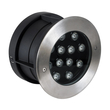 GloboStar® UNDERWATER-GUNE 90405 Υποβρύχιο Χωνευτό Φωτιστικό Σποτ Ειδικό για Σιντριβάνια LED 12W 1200lm 15° DC 24V Αδιάβροχο IP68 Φ18 x Υ11.2cm Ψυχρό Λευκό 6000K - Ανοξείδωτο Ατσάλι - 3 Χρόνια Εγγύηση