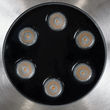 GloboStar® UNDERWATER-JULIA 90565 Υποβρύχιο Χωνευτό Φωτιστικό Σποτ Ειδικό για Σιντριβάνια LED 6W 540lm 15° DC 24V Αδιάβροχο IP68 Φ15 x Υ10.2cm Θερμό Λευκό 2700K - Ανοξείδωτο Ατσάλι - 3 Years Warranty