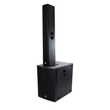 GloboStar® FDB K806 98027 PA Speaker - Παθητικό Ηχείο Column Κολωνάτο Επιτοίχιο & Επιδαπέδιο 6Ω - 480W RMS (1920W Peak) - 6 x 6 Inches Mid & 2 x 1.7 Inches HF - IP20 - Μαύρο - Μ15.8 x Π24.2 x Υ129cm