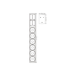 GloboStar® FDB K806 98027 PA Speaker - Παθητικό Ηχείο Column Κολωνάτο Επιτοίχιο & Επιδαπέδιο 6Ω - 480W RMS (1920W Peak) - 6 x 6 Inches Mid & 2 x 1.7 Inches HF - IP20 - Μαύρο - Μ15.8 x Π24.2 x Υ129cm
