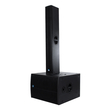 GloboStar® FDB K806 98027 PA Speaker - Παθητικό Ηχείο Column Κολωνάτο Επιτοίχιο & Επιδαπέδιο 6Ω - 480W RMS (1920W Peak) - 6 x 6 Inches Mid & 2 x 1.7 Inches HF - IP20 - Μαύρο - Μ15.8 x Π24.2 x Υ129cm