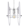 GloboStar® ELEPHANT 61578 Παιδικό Κρεμαστό Φωτιστικό Φιγούρα Μονόφωτο 1 x E27 IP20 Πολύχρωμο Πλαστικό - Μ37.7 x Π15.5 x Υ31.5cm