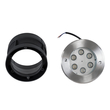 GloboStar® UNDERWATER-YUNI 90418 Υποβρύχιο Χωνευτό Φωτιστικό Σποτ Ειδικό για Σιντριβάνια LED 6W 600lm 30° DC 24V Αδιάβροχο IP68 Φ15 x Υ10cm Ψυχρό Λευκό 6000K - Ανοξείδωτο Ατσάλι - 3 Years Warranty