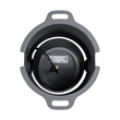 GloboStar® FLOOD-SIMA 90493 Κινούμενος Προβολέας - Σποτ Φωτισμού Wall Washer με Αντιθαμβωτική Γρίλια για Φωτισμό Κτιρίων LED 24W 2160lm 30° DC 24V Αδιάβροχο IP67 Μ14.5 x Π24.2 x Υ22.5cm Θερμό Λευκό 2700K - Γκρι Ανθρακί - 3 Years Warranty