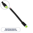GloboStar® 90710 Ταχυσύνδεσμος Τροφοδοσίας για Wall Washer Tuber IP65 - 5 Καλώδια +/- σε Power Connector 5 PIN Male για Πολύχρωμα RGB+RGBW