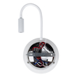 GloboStar® GOOSE 60881 Μοντέρνο Φωτιστικό Τοίχου - Απλίκα Ξενοδοχείου Bed Side LED 6W 600lm 36° & 360° AC 220-240V - Reading Light & 360° Κρυφός Φωτισμός - Φορτιστής USB 3A - Μ15.5 x Π15 x Υ30.5cm - Φυσικό Λευκό 4500K - Λευκό  - 3 Xρόνια Εγγύηση