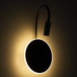 GloboStar® GOOSE 60882 Μοντέρνο Φωτιστικό Τοίχου - Απλίκα Ξενοδοχείου Bed Side LED 6W 600lm 36° & 360° AC 220-240V - Reading Light & 360° Κρυφός Φωτισμός - Φορτιστής USB 3A - Μ15.5 x Π15 x Υ30.5cm - Φυσικό Λευκό 4500K - Γκρι Ανθρακί - 3 Xρόνια Εγγύηση