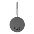 GloboStar® GOOSE 60882 Μοντέρνο Φωτιστικό Τοίχου - Απλίκα Ξενοδοχείου Bed Side LED 6W 600lm 36° & 360° AC 220-240V - Reading Light & 360° Κρυφός Φωτισμός - Φορτιστής USB 3A - Μ15.5 x Π15 x Υ30.5cm - Φυσικό Λευκό 4500K - Γκρι Ανθρακί - 3 Xρόνια Εγγύηση