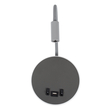 GloboStar® GOOSE 60882 Μοντέρνο Φωτιστικό Τοίχου - Απλίκα Ξενοδοχείου Bed Side LED 6W 600lm 36° & 360° AC 220-240V - Reading Light & 360° Κρυφός Φωτισμός - Φορτιστής USB 3A - Μ15.5 x Π15 x Υ30.5cm - Φυσικό Λευκό 4500K - Γκρι Ανθρακί - 3 Xρόνια Εγγύηση