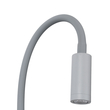 GloboStar® GOOSE 60882 Μοντέρνο Φωτιστικό Τοίχου - Απλίκα Ξενοδοχείου Bed Side LED 6W 600lm 36° & 360° AC 220-240V - Reading Light & 360° Κρυφός Φωτισμός - Φορτιστής USB 3A - Μ15.5 x Π15 x Υ30.5cm - Φυσικό Λευκό 4500K - Γκρι Ανθρακί - 3 Xρόνια Εγγύηση