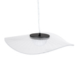 GloboStar® ACRYLICA 60974 Κρεμαστό Φωτιστικό Οροφής Design LED CCT 20W 2240lm 360° AC 220-240V - Εναλλαγή Φωτισμού μέσω Διακόπτη On/Off All In One Ψυχρό 6000k+Φυσικό 4500k+Θερμό 2700k Φ40cm - Μαύρο με Διάφανο Laser Designed Plexiglass - 3 Years Warranty