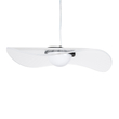GloboStar® ACRYLICA 60974 Κρεμαστό Φωτιστικό Οροφής Design LED CCT 20W 2240lm 360° AC 220-240V - Εναλλαγή Φωτισμού μέσω Διακόπτη On/Off All In One Ψυχρό 6000k+Φυσικό 4500k+Θερμό 2700k Φ40cm - Μαύρο με Διάφανο Laser Designed Plexiglass - 3 Years Warranty