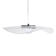GloboStar® ACRYLICA 60974 Κρεμαστό Φωτιστικό Οροφής Design LED CCT 20W 2240lm 360° AC 220-240V - Εναλλαγή Φωτισμού μέσω Διακόπτη On/Off All In One Ψυχρό 6000k+Φυσικό 4500k+Θερμό 2700k Φ40cm - Μαύρο με Διάφανο Laser Designed Plexiglass - 3 Years Warranty
