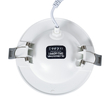 GloboStar® LEXIS JOINT 60991 Χωνευτό LED Κινούμενο Spot Downlight 7W 660lm 45° AC 220-240V IP44 Φ12cm x Υ3.1cm - Στρόγγυλο - Λευκό - Θερμό Λευκό 2700K - Bridgelux Chip - TÜV Certified Driver - 5 Years Warranty
