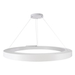 GloboStar® RA 61199 Κρεμαστό Φωτιστικό Δαχτυλίδι-Κύκλος LED CCT 100W 11020lm 120° AC 220-240V - Εναλλαγή Φωτισμού μέσω Τηλεχειριστηρίου All In One Ψυχρό 6000k+Φυσικό 4500k+Θερμό 2700k Dimmable Φ120cm - Λευκό - 3 Years Warranty