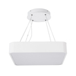 GloboStar® KAMALA 61207-S Πλαφονιέρα Οροφής LED CCT 67W 7370lm 120° AC 220-240V - Εναλλαγή Φωτισμού μέσω Τηλεχειριστηρίου All In One Ψυχρό 6000k+Φυσικό 4500k+Θερμό 2700k Dimmable Μ40 x Π40 x Υ8cm - Λευκό - 3 Years Warranty