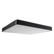 GloboStar® KAMALA 61210-S Πλαφονιέρα Οροφής LED CCT 100W 11020lm 120° AC 220-240V - Εναλλαγή Φωτισμού μέσω Τηλεχειριστηρίου All In One Ψυχρό 6000k+Φυσικό 4500k+Θερμό 2700k Dimmable Μ80 x Π80 x Υ8cm- Μαύρο - 3 Years Warranty