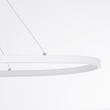 GloboStar® BOLIVAR 61272 Κρεμαστό Φωτιστικό Οροφής Design LED CCT 54W 6210lm 300° AC 220-240V - Εναλλαγή Φωτισμού μέσω Τηλεχειριστηρίου All In One Ψυχρό 6000k+Φυσικό 4500k+Θερμό 2700k Dimmable Μ120 x Π30 x Υ2cm - Λευκό - 3 Years Warranty