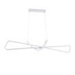 GloboStar® DOLORES 61280 Κρεμαστό Φωτιστικό Οροφής Design LED CCT 105W 11760lm 300° AC 220-240V - Εναλλαγή Φωτισμού μέσω Τηλεχειριστηρίου All In One Ψυχρό 6000k+Φυσικό 4500k+Θερμό 2700k Dimmable Μ110 x Π17 x Υ17.5cm - Λευκό - 3 Years Warranty