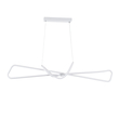 GloboStar® DOLORES 61280 Κρεμαστό Φωτιστικό Οροφής Design LED CCT 105W 11760lm 300° AC 220-240V - Εναλλαγή Φωτισμού μέσω Τηλεχειριστηρίου All In One Ψυχρό 6000k+Φυσικό 4500k+Θερμό 2700k Dimmable Μ110 x Π17 x Υ17.5cm - Λευκό - 3 Years Warranty
