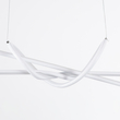 GloboStar® DOLORES 61280 Κρεμαστό Φωτιστικό Οροφής Design LED CCT 105W 11760lm 300° AC 220-240V - Εναλλαγή Φωτισμού μέσω Τηλεχειριστηρίου All In One Ψυχρό 6000k+Φυσικό 4500k+Θερμό 2700k Dimmable Μ110 x Π17 x Υ17.5cm - Λευκό - 3 Years Warranty