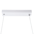 GloboStar® DOLORES 61280 Κρεμαστό Φωτιστικό Οροφής Design LED CCT 105W 11760lm 300° AC 220-240V - Εναλλαγή Φωτισμού μέσω Τηλεχειριστηρίου All In One Ψυχρό 6000k+Φυσικό 4500k+Θερμό 2700k Dimmable Μ110 x Π17 x Υ17.5cm - Λευκό - 3 Years Warranty