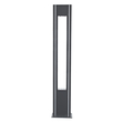 GloboStar® MERIDA 61513 Urban Light Φωτιστικό Πάρκου - Πλατείας - Κήπου Ύψους 2 μέτρων LED 40W 5440lm 60° AC100-240VAC IP67 IK09 - Μ32 x Π13 x Υ200cm - Anthracite Grey - Φυσικό Λευκό 4000K - LUMILEDS - MEAN WELL DRIVER - 5 Years Warranty