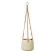GloboStar® Artificial Garden DONOUSA 20465 Κρεμαστό Πήλινο Κεραμικό Κασπώ Γλάστρα - Flower Pot Μπεζ Φ13.5cm x Υ13cm