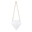 GloboStar® Artificial Garden HERAKLIO 20467 Κρεμαστό Πήλινο Κεραμικό Κασπώ Γλάστρα - Flower Pot Λευκό Μ13.5cm x Π15.5 x Υ37cm