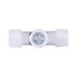 GloboStar® 70663 Σύνδεσμος Cross (+) για RGB Φωτοσωλήνα LED 360° Degree DC 230V 2 Pin Αδιάβροχος IP68