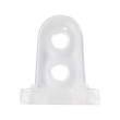 GloboStar® 70665 Πλαστική PVC Βάση Στήριξης για RGB Φωτοσωλήνα LED 360° Degree DC 230V 2 Pin Αδιάβροχος IP68