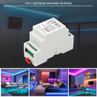 GloboStar® 71415 LS2S Mi-BOXER DC WiFi & RF 2.4Ghz Dimmer High Speed Controller 5 Καναλιών DC 12-24V 5 x 6A 144W - Max 10A 240W - IP20 RGBW+WW - Din Rail Ράγας - Μ9 x Π3.4 x Υ6cm - 5 Years Warranty