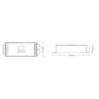 GloboStar® 71423 DL-X Mi-BOXER DC DALI & Push Dimming 5 in 1 High Speed Controller / Dimmer 5 Καναλιών DC 12-24V 5 x 6A 144W - Max 20A 480W - IP20 RGBW+WW Μ13 x Π5 x Υ2.5cm - 5 Years Warranty
