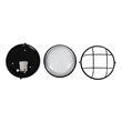 GloboStar® BOATLIGHT 61586 Vintage Industrial Φωτιστικό Τοίχου - Απλίκα - Καραβοχελώνα Εξωτερικού Χώρου Μονόφωτο 1 x E27 AC220-240V Αδιάβροχο IP65 - Σώμα Αλουμινίου & Tempered Glass - Φ17.5 x Υ9cm - Μαύρο - Στρόγγυλο - 5 Years Warranty
