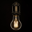 GloboStar® 99006 Λάμπα LED Long Filament E27 A60 Γλόμπος 6W 600lm 360° AC 220-240V IP20 Φ6 x Υ10.5cm Θερμό Λευκό 2700K με Διάφανο Γυαλί - Dimmable - 3 Χρόνια Εγγύηση